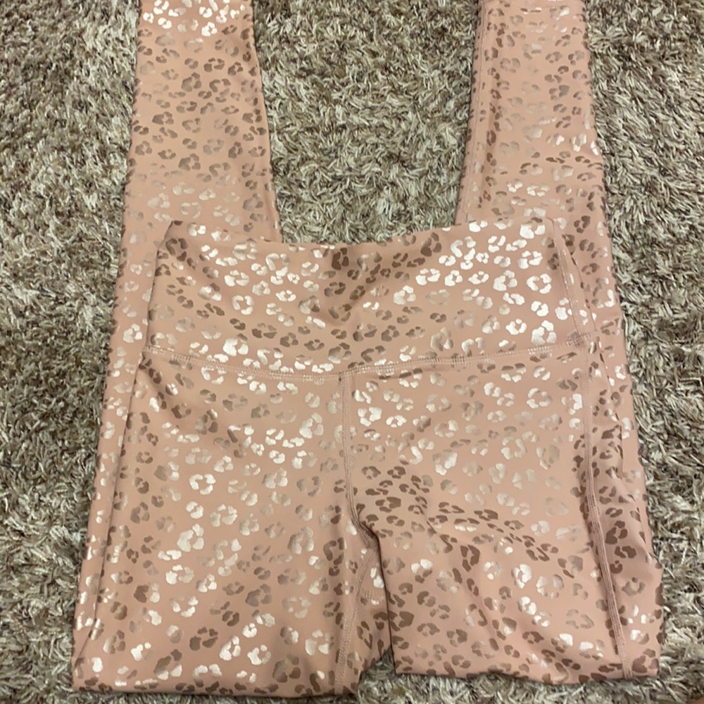 MONO B light pink with gold leopard print. NWOT